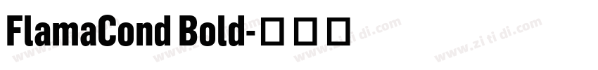 FlamaCond Bold字体转换